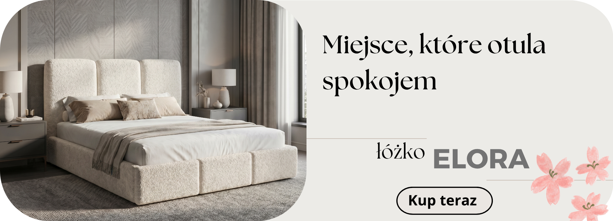 Łóżko Elora boucle